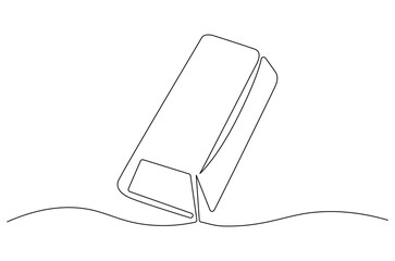 Obraz premium Continuous one line drawing of Graph decrease. Single line drawing illustration of Down graph chart. Financial market crash concept vector art. Doodle line illustration.