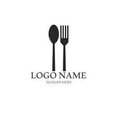 fork and spoon logo and vector template