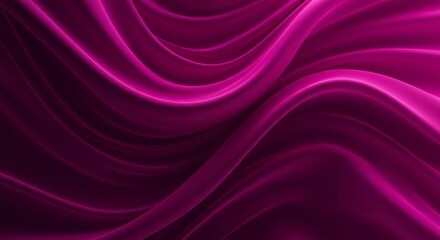 Obraz premium Intricate curves of deep crimson fabric.