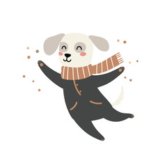 Cute koala bear holding eucalyptus leaves cartoon vector character with grey fur and pink cheeks