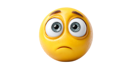 Sad Emoji with Detailed Eyes and Expressive Features for Emotional Communication
