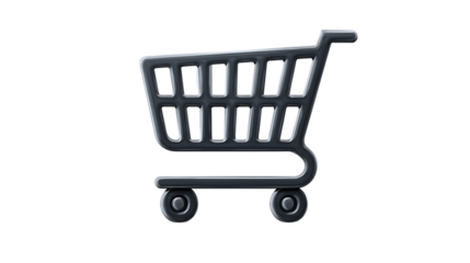 Shopping Cart Icon Digital Illustration for Ecommerce Retail and Online Shopping Websites