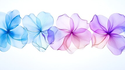 Obraz premium Floral watercolor style artwork botanical garden soft colors ethereal environment