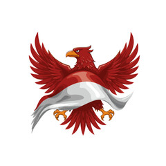 Obraz premium Flag of Unity: Together We Celebrate Pancasila Day