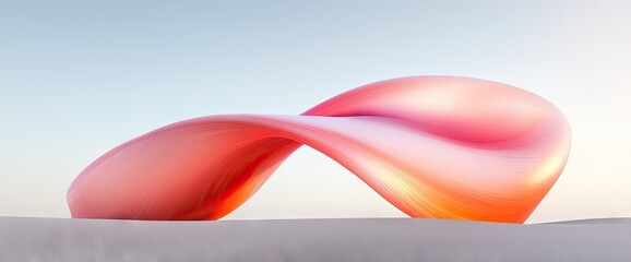 Abstract, fluid form