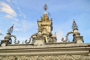 Art and Ancient Lanna Architecture, in evening at Dhara Dhevi Chiang Mai, Northern Thailand