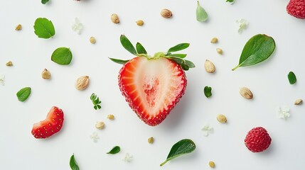 Fresh Strawberry and Herbs
