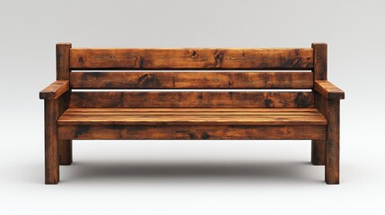 Rustic Wooden Bench: A Timeless Piece of Furniture
