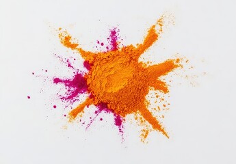 Vibrant color powder explosion