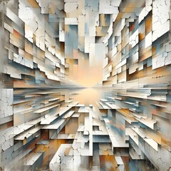 Fototapeta premium Cracked Metropolis 