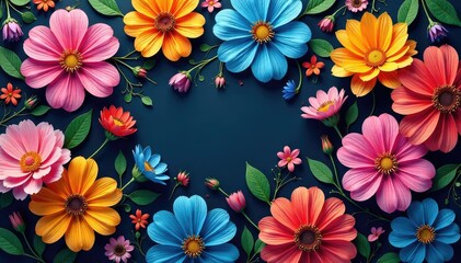 Interlocking floral elements create a visual rhythm, botanical, stylish, vintage