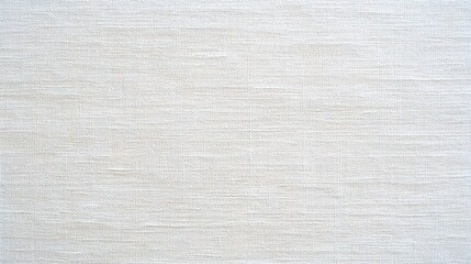 Fototapeta premium Light beige linen fabric texture with a subtle woven pattern and a natural, neutral appearance.
