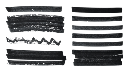 set of black grunge rubber stamps