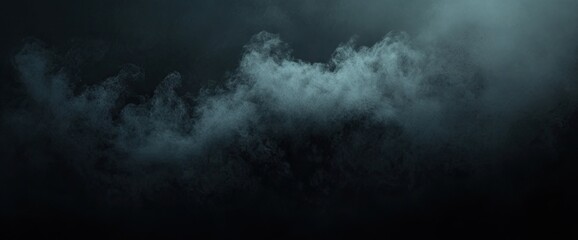 Ethereal, hazy smoke drifting across a dark, ominous background