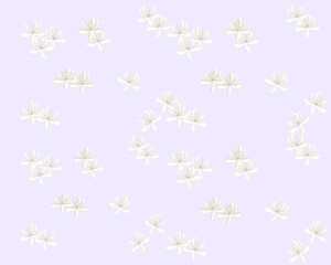 seamless flowers with color palette background illustration. for wrapping or wallpaper