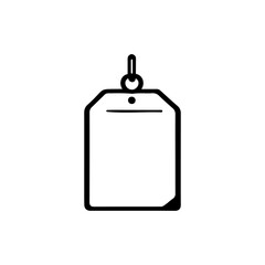 Dangling rectangle label with rounded edges offering versatility for branding