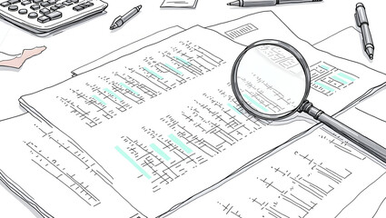 tax form with pen and calculator
