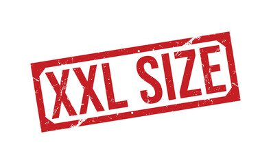 XXL SIZE rubber stamp on white background. XXL SIZE Stamp.