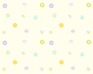 seamless background with flowers