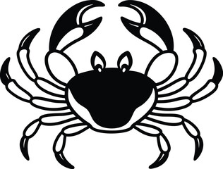 red crab isolated on white