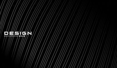 Abstract futuristic dark black background with wave design. Realistic 3d wallpaper with luxurious flowing lines. Perfect background for posters, websites, brochures, banners, applications, etc.	
