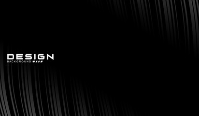 Abstract futuristic dark black background with wave design. Realistic 3d wallpaper with luxurious flowing lines. Perfect background for posters, websites, brochures, banners, applications, etc.	
