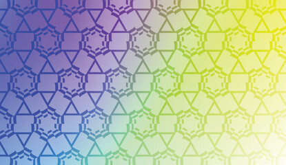 Smart background with decorative geometric layot. Vector illustration. Gradient color