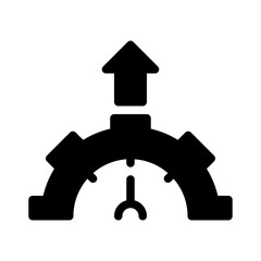 efficiency glyph icon