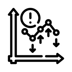 market risk line icon