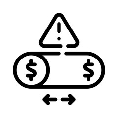return vs risk line icon