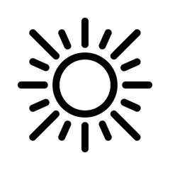 hot summer icon with line style, perfect for user interface projects