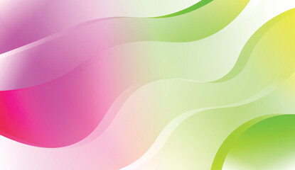 Template Abstract Background With Curves Lines. For Cover Page, Landing Page, Banner. Vector Illustration with Color Gradient.