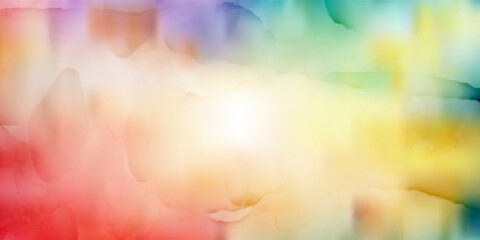 Abstract horizontal watercolor background. Hand drawn vector texture. Brush stroked painting pastel color watercolour