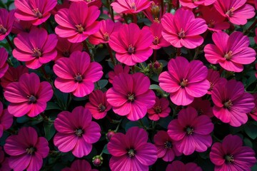 Bold fuchsia blooms, densely packed, repeating motif , background, repeat