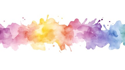 Obraz premium Flora watercolor style art nature landscape vibrant colors artistic expression serenity