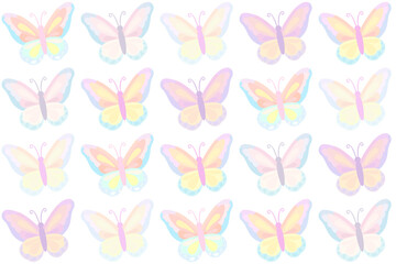 Butterfly Illustration Pattern Design – For Backgrounds and Wallpapers


