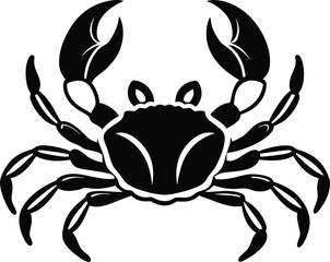 crab on white background