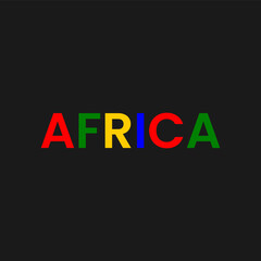 the word Africa for Africa Day