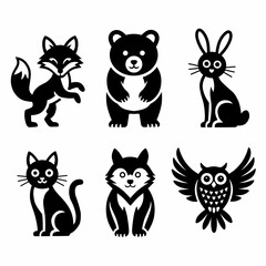 Animal set icon 