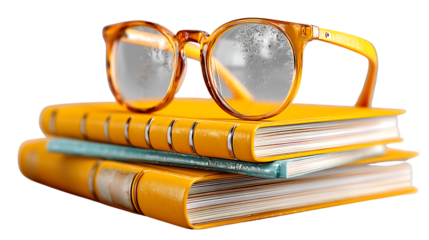 Spectacles and Books Education and Knowledge Concept
