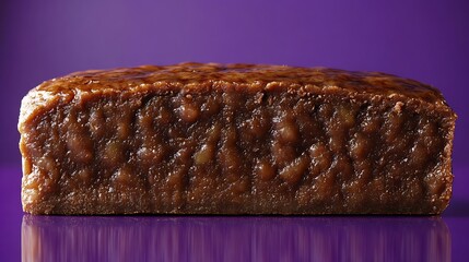 Delicious date bar close up shot