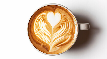 coffee cappuccino latte art heart