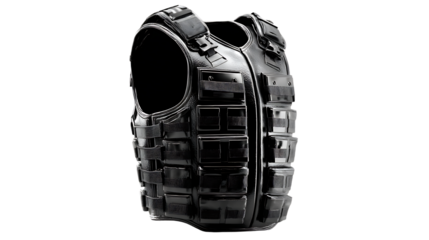 Tactical Vest with Multiple Pockets and Protective Panels for Military or Law Enforcement Use