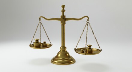 Brass Scale with Weights