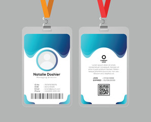 Modern ID Card Design Template