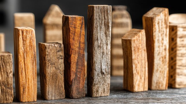 A natural wooden fence constructed with quality timber signifying security and structure in outdoor spaces