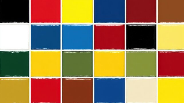 Colorful palette of paint representing monthly equity heatmap summary and visual representation of best and worst performers