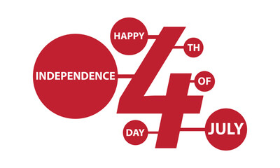 4th of july america independence day. july fourth text symbol. 4th july of united state of america for t shart, banner, social media ,website, postcard, discount banner png and vector illustration