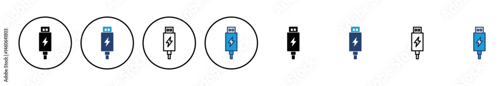 Poster usb icon vector. flash disk icon vector