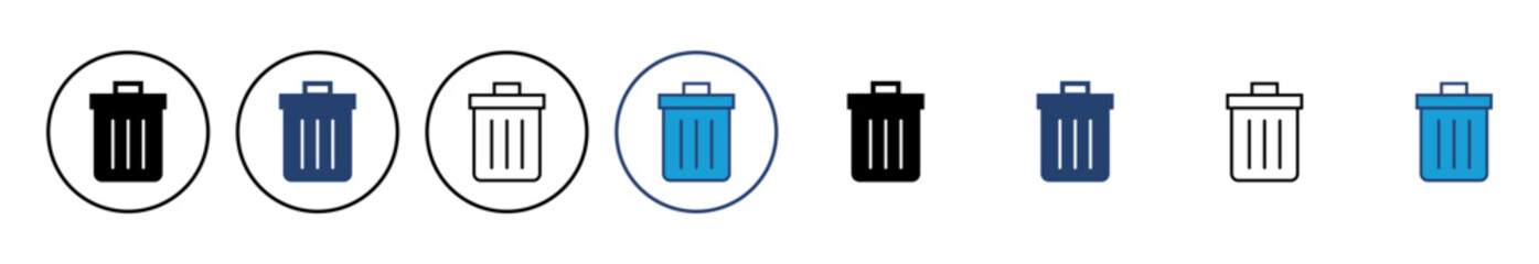 Trash icon vector. trash can icon. delete icon vector. garbage